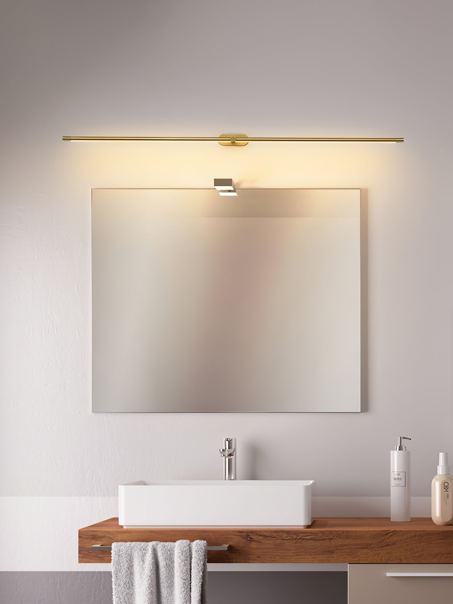 AstraLume | Minimalist Linear Rechargeable Wall Lamp - OpalDwell