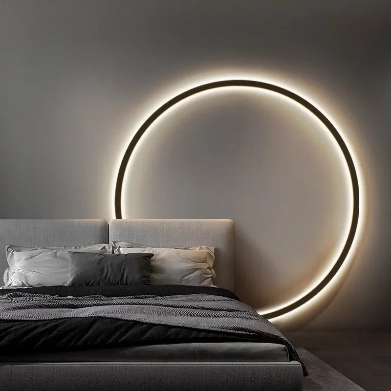 CircaGlow Minimalist Circular Wall Light Lamp For Homes - OpalDwell