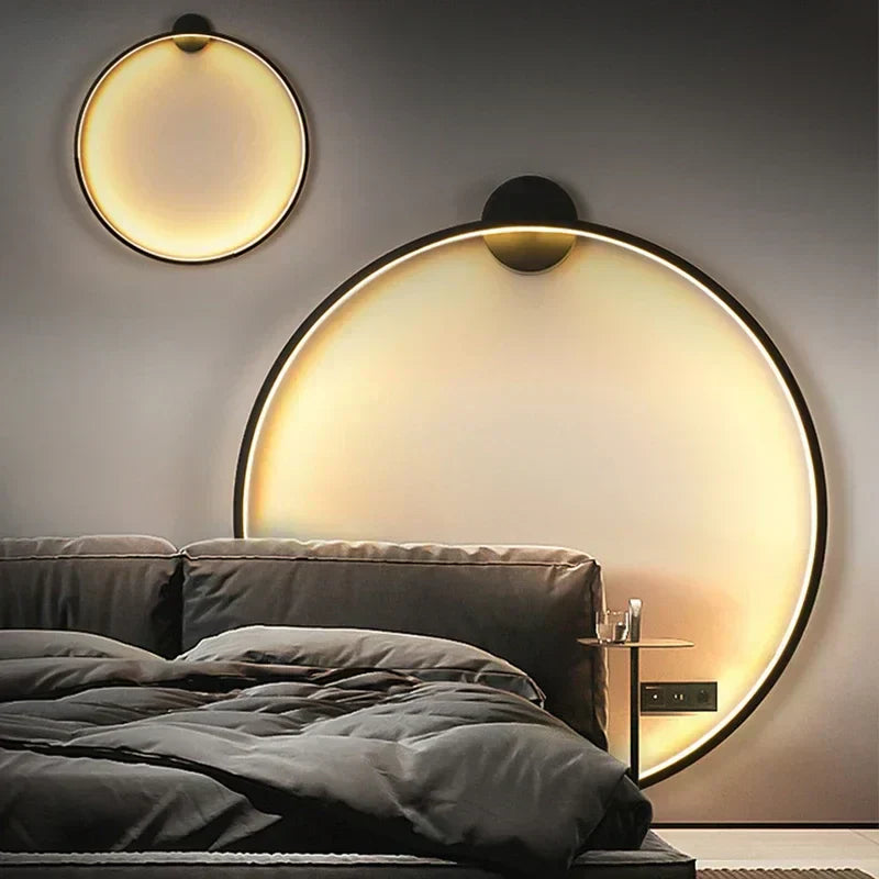 CircaGlow Minimalist Circular Wall Light Lamp For Homes - OpalDwell