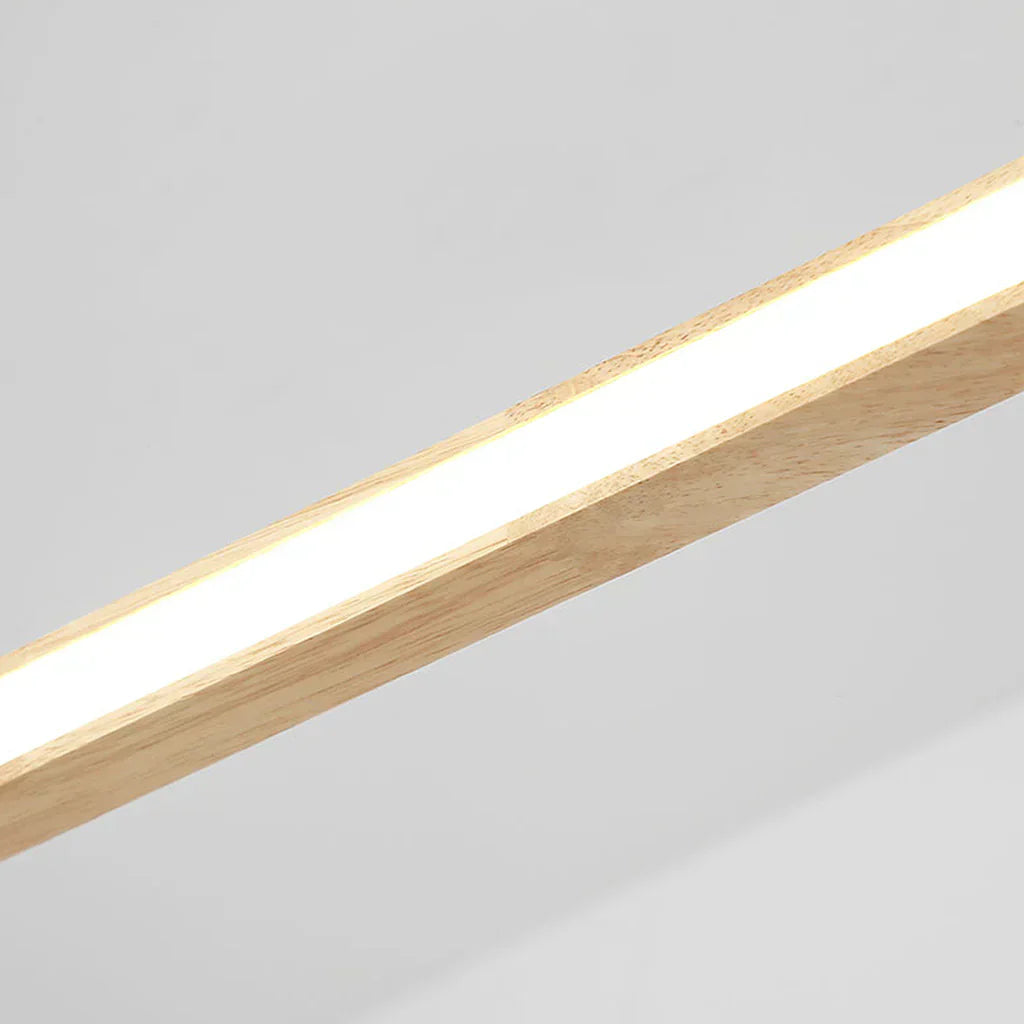 Varela Minimalist Wooden LED Pendant, Dimmable Dining Light - OpalDwell