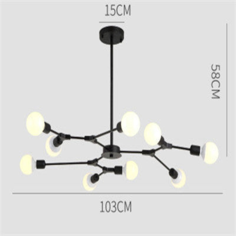 Modern Glam Chandelier with Bulbs | OpalDwell - OpalDwell