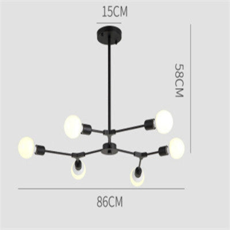 Modern Glam Chandelier with Bulbs | OpalDwell - OpalDwell