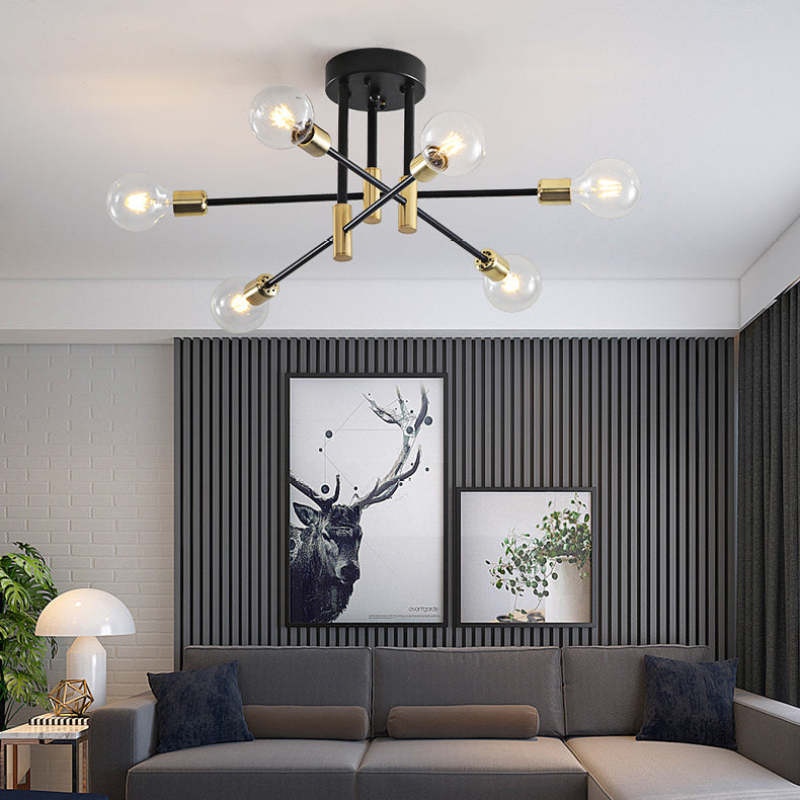 Aurea Modern Flush Mount Ceiling Light With LED Glow - OpalDwell