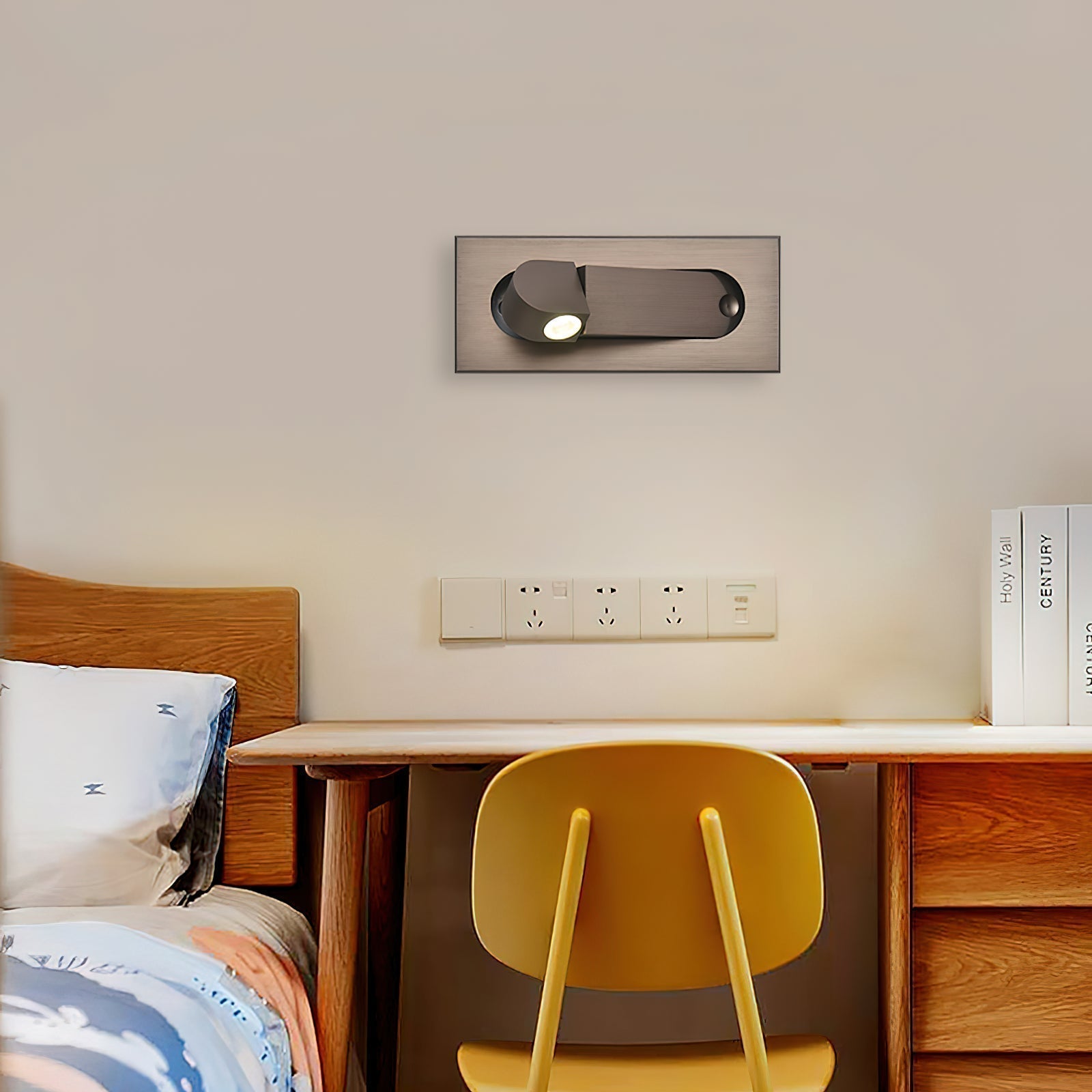 NovaNook LED Night Table Lamp with Adjustable Arm Dimmable - OpalDwell
