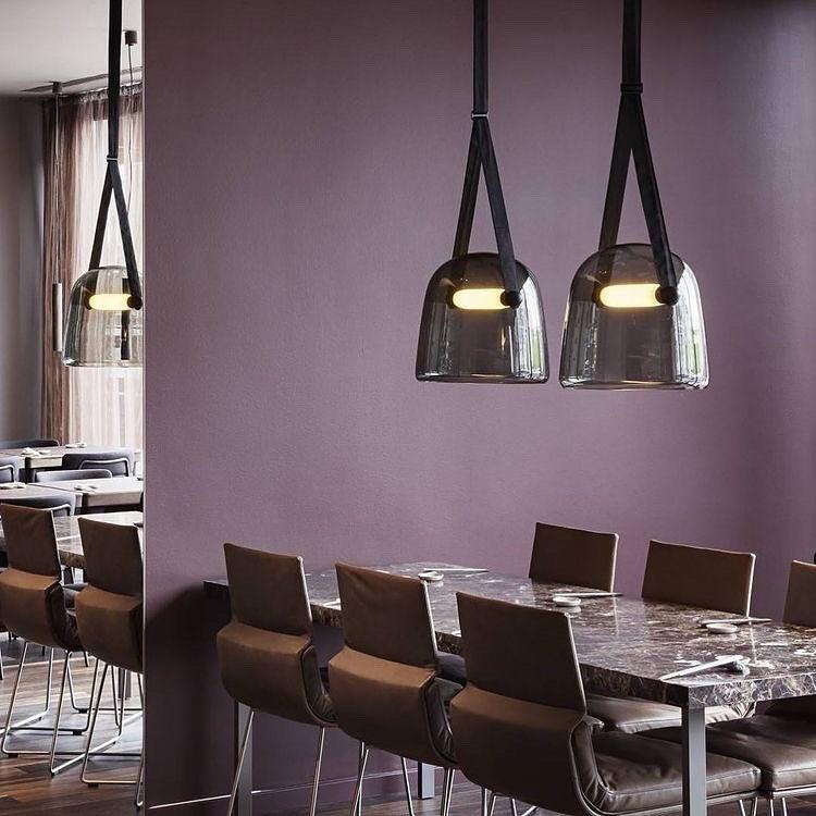 AerisLume | Modern Glass and Metal Pendant Lamp for Homes - OpalDwell
