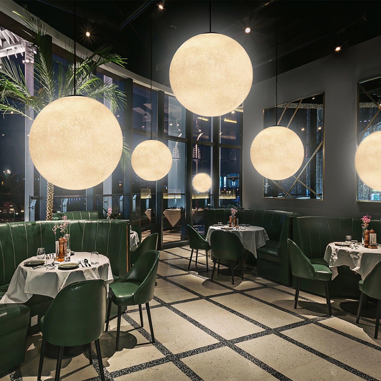 LunaraGlow Moonlight Pendant Lamp for Cozy Ambience - OpalDwell