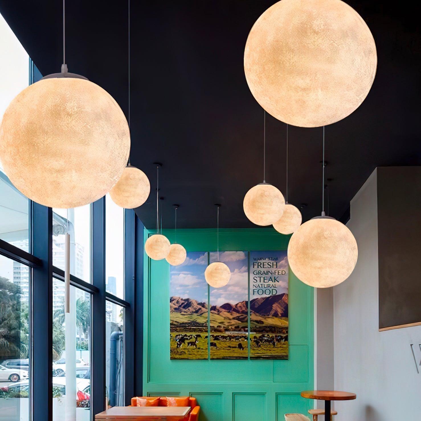 LunaraGlow Moonlight Pendant Lamp for Cozy Ambience - OpalDwell