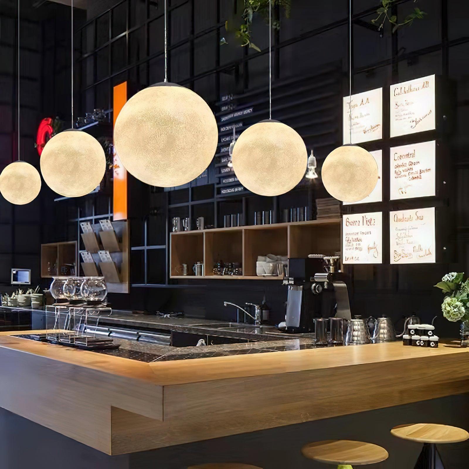 LunaraGlow Moonlight Pendant Lamp for Cozy Ambience - OpalDwell