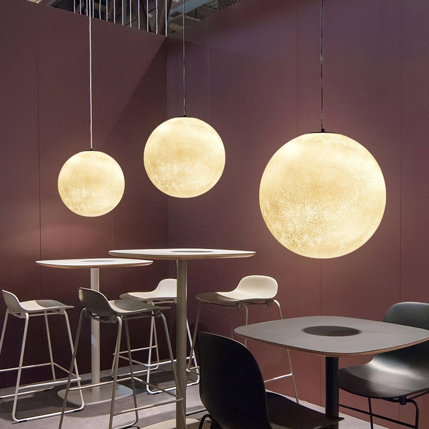 LunaraGlow Moonlight Pendant Lamp for Cozy Ambience - OpalDwell