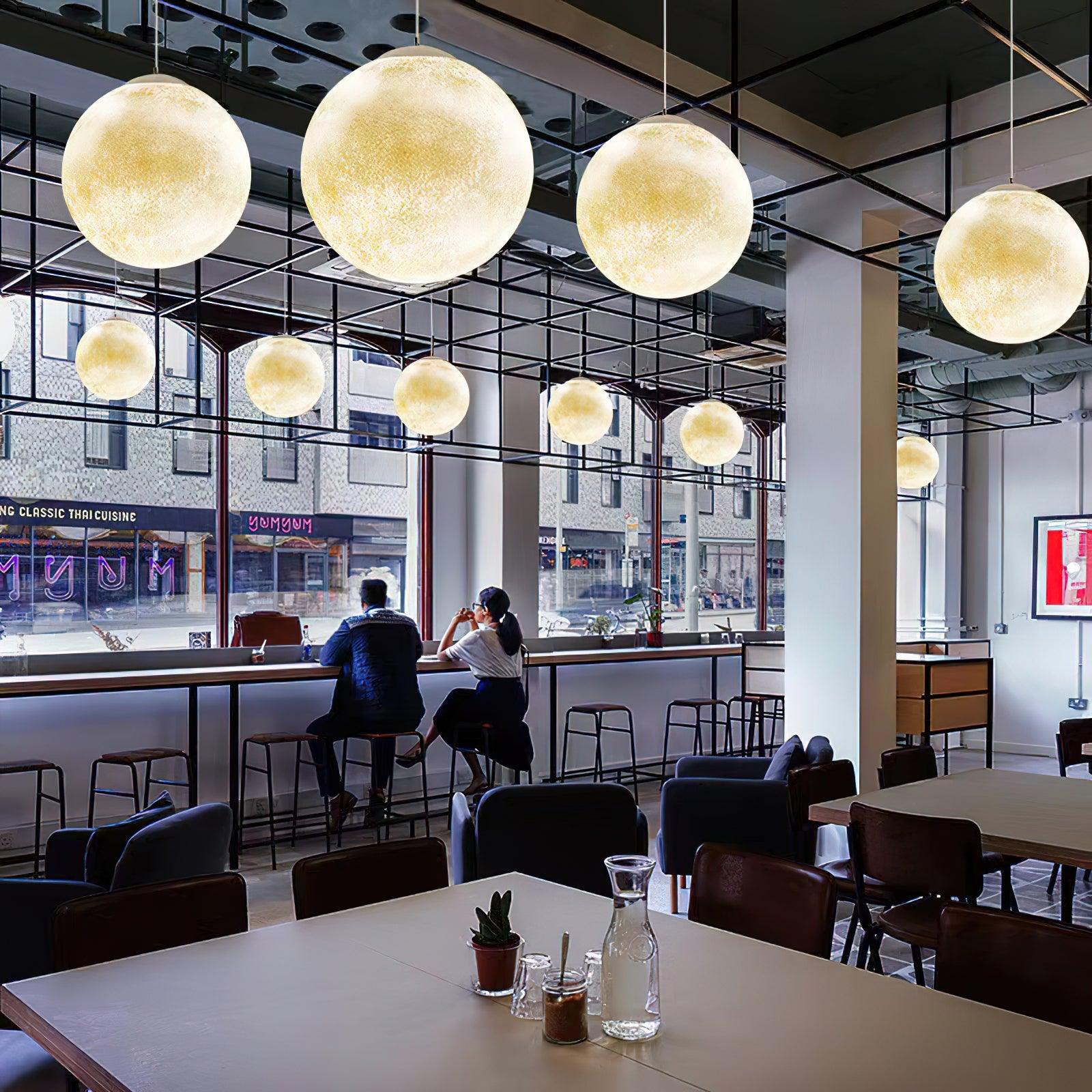 LunaraGlow Moonlight Pendant Lamp for Cozy Ambience - OpalDwell