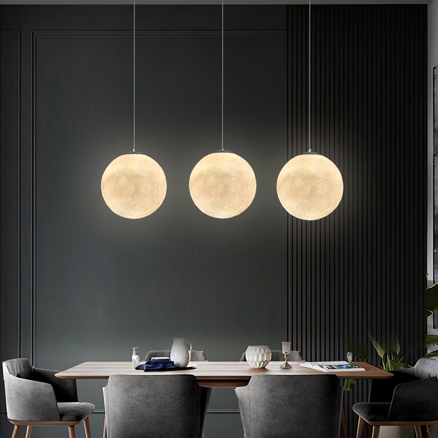 LunaraGlow Moonlight Pendant Lamp for Cozy Ambience - OpalDwell