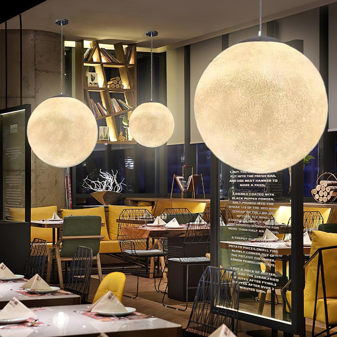 LunaraGlow Moonlight Pendant Lamp for Cozy Ambience - OpalDwell