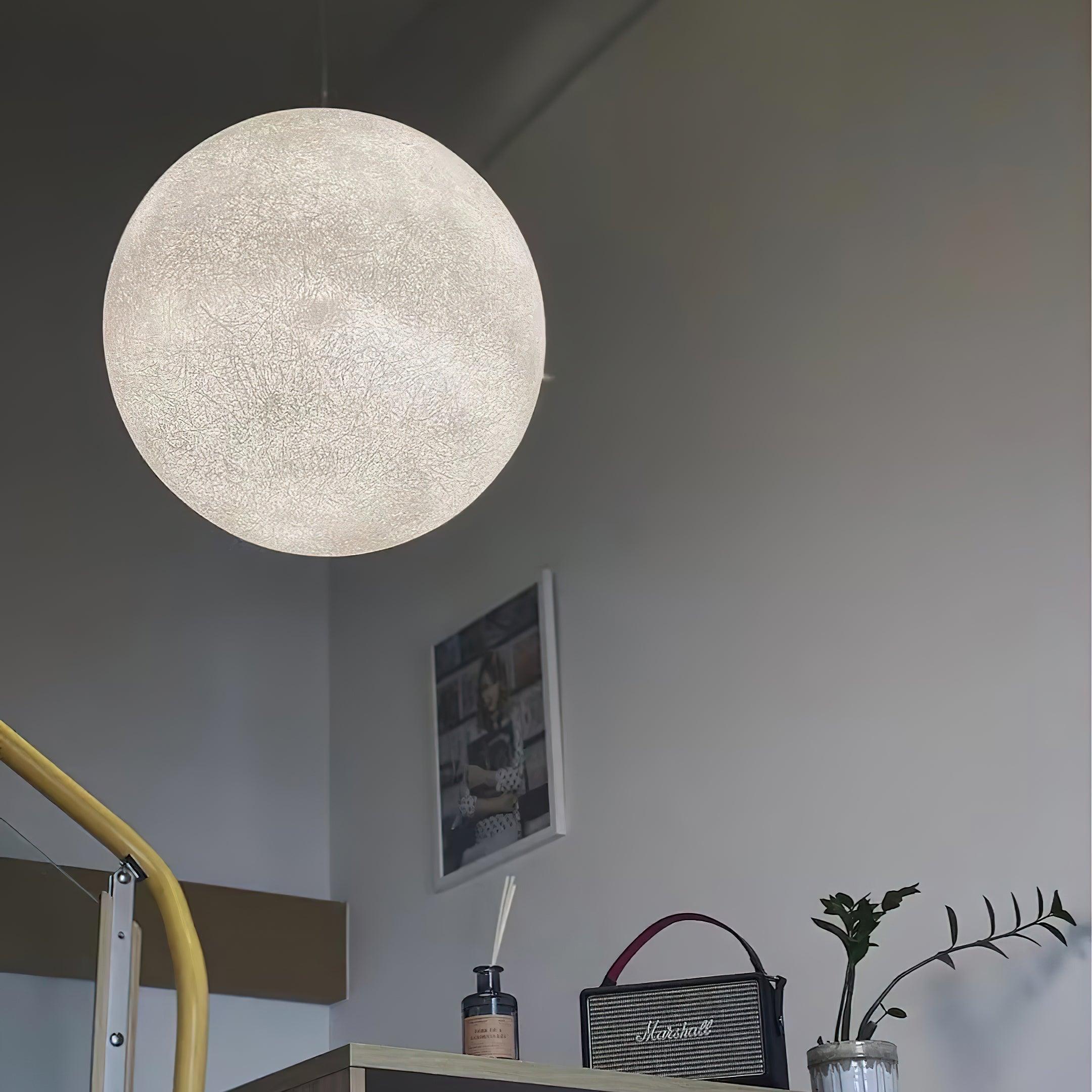 LunaraGlow Moonlight Pendant Lamp for Cozy Ambience - OpalDwell