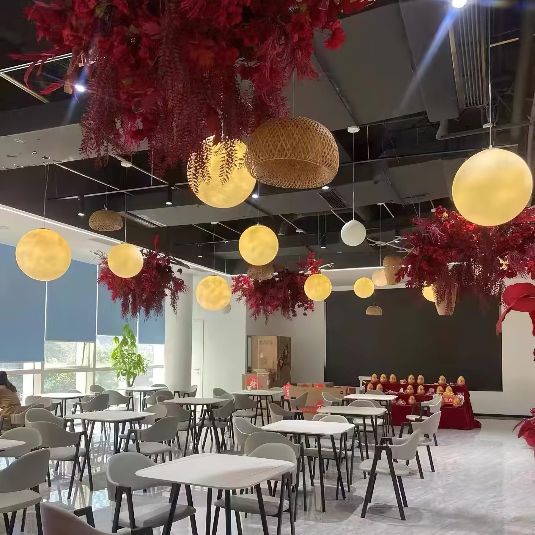 LunaraGlow Moonlight Pendant Lamp for Cozy Ambience - OpalDwell