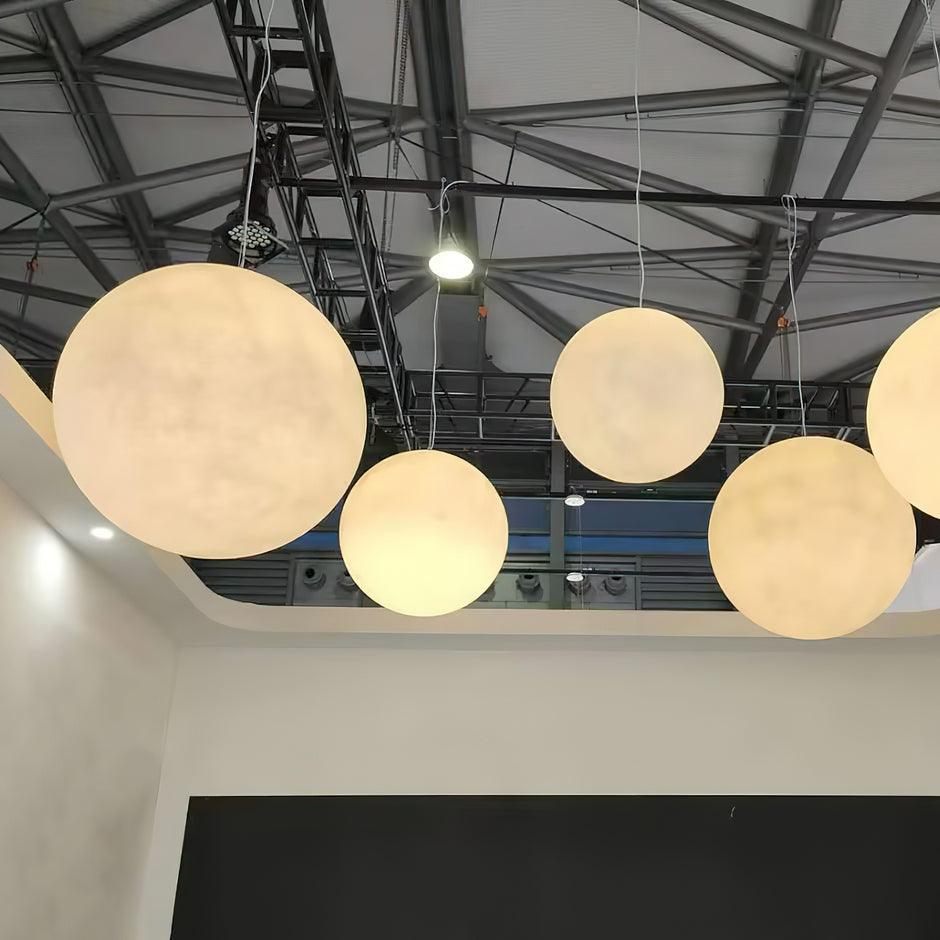 LunaraGlow Moonlight Pendant Lamp for Cozy Ambience - OpalDwell