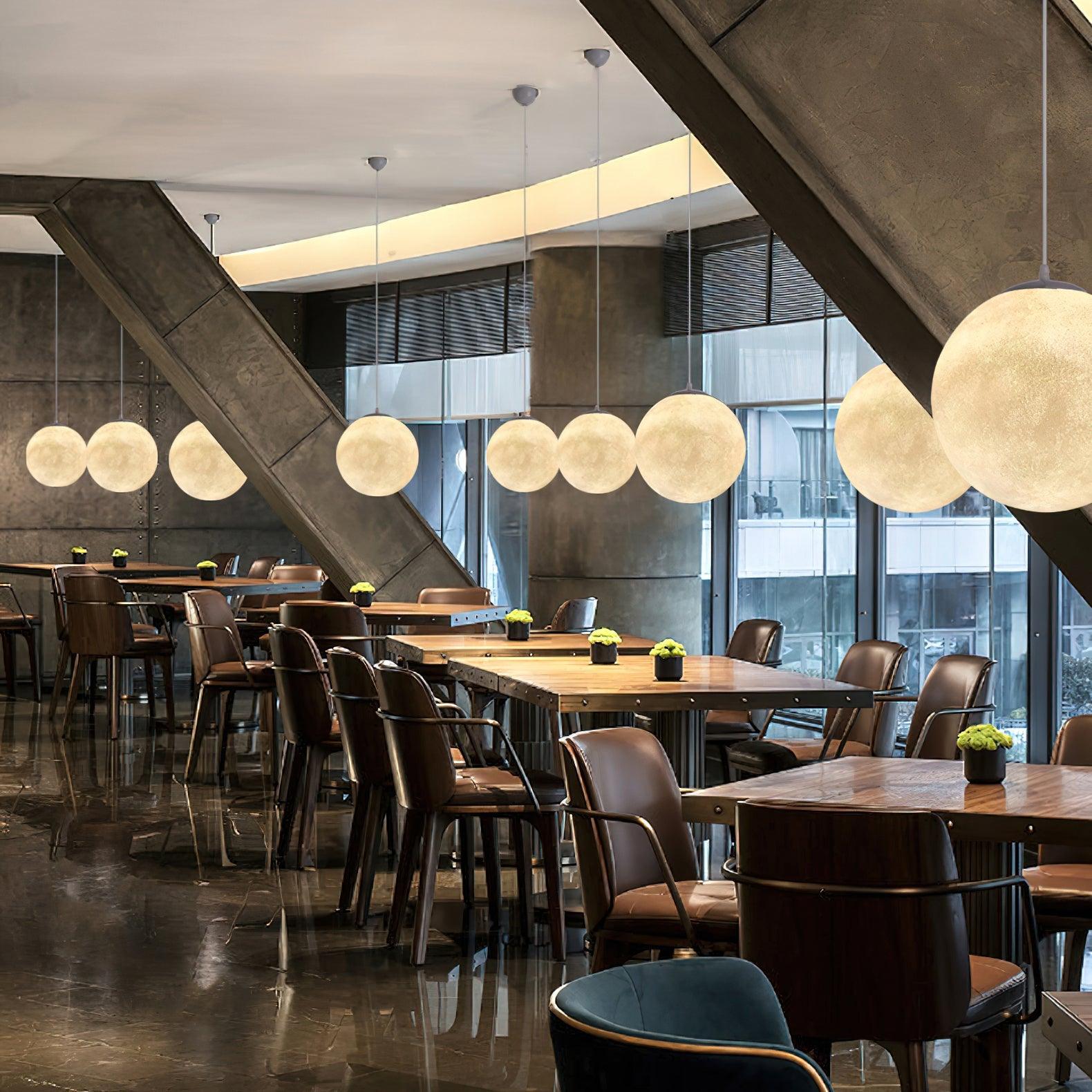 LunaraGlow Moonlight Pendant Lamp for Cozy Ambience - OpalDwell