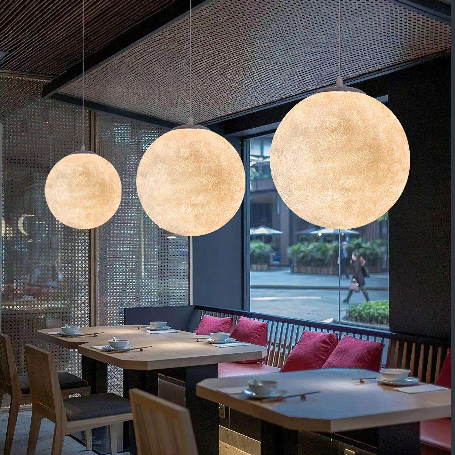 LunaraGlow Moonlight Pendant Lamp for Cozy Ambience - OpalDwell
