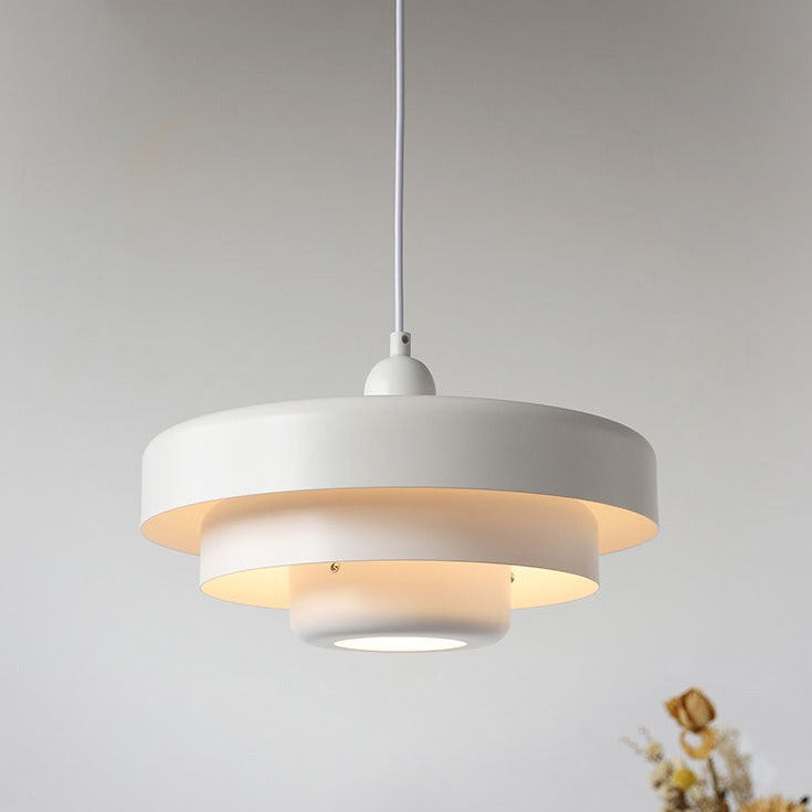 Nordic Inspired Multi Layer Metal Pendant Light 21 cm - OpalDwell