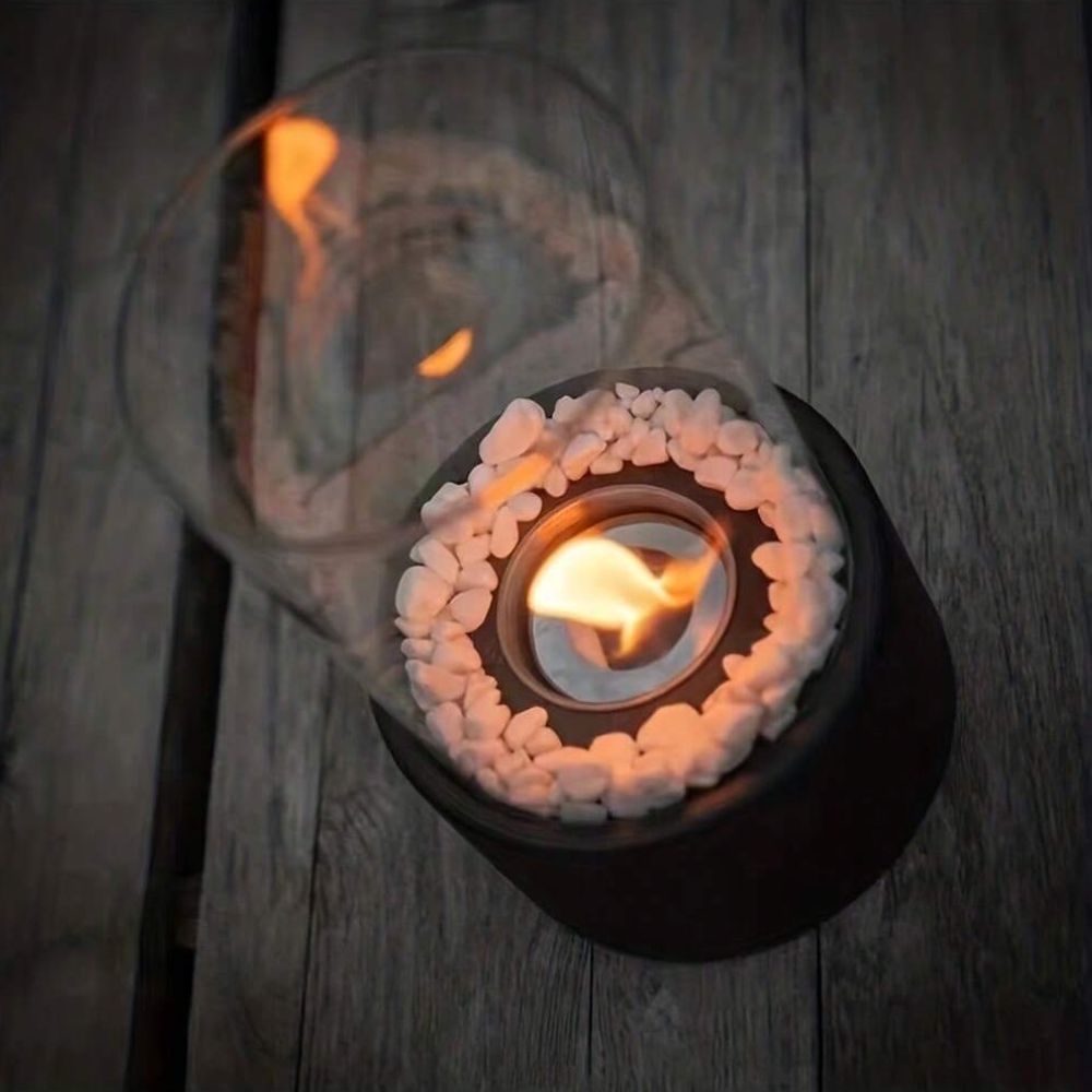 Classic Oil Lamp with Open Flame - Lumora | OpalDwell - OpalDwell