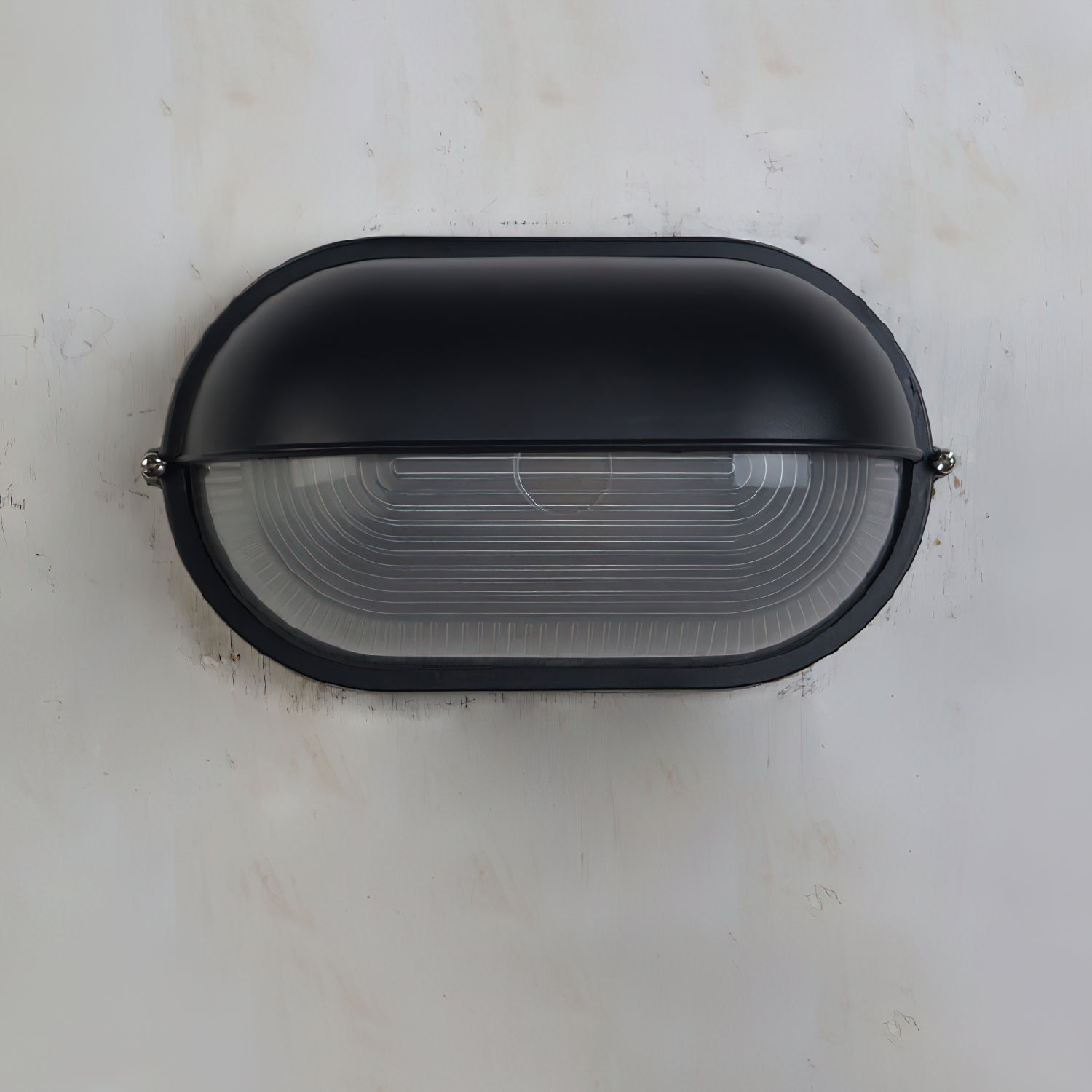 Maris Outdoor Wall Light With Industrial Ribbed Glass - OpalDwell