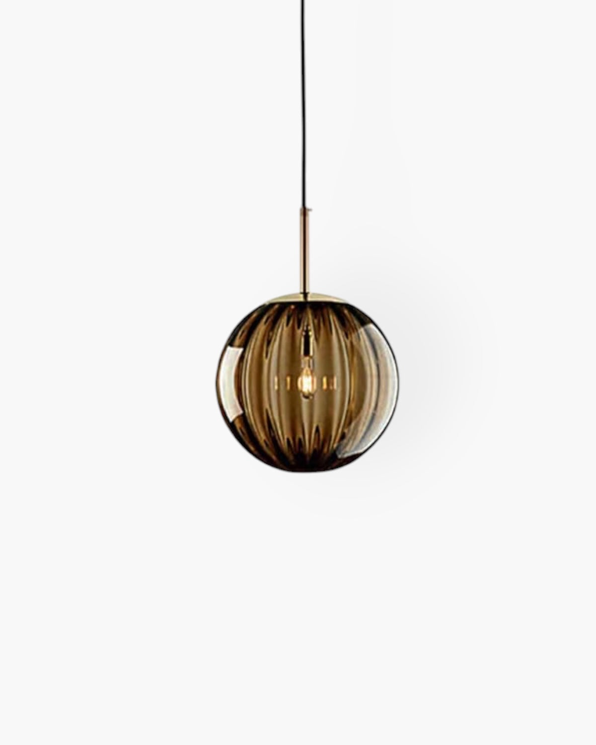 VeraLux Amber Glass Pendant Ceiling Light Vintage Warmth - OpalDwell