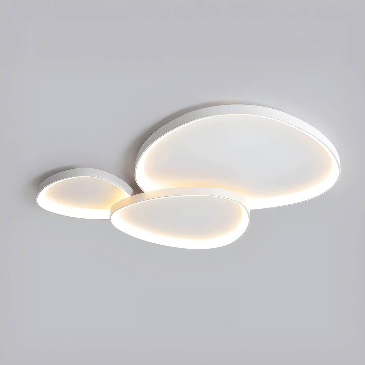 LumaVale Elegant Dimmable Flush Mount LED Ceiling Light Fixture OpalDwell