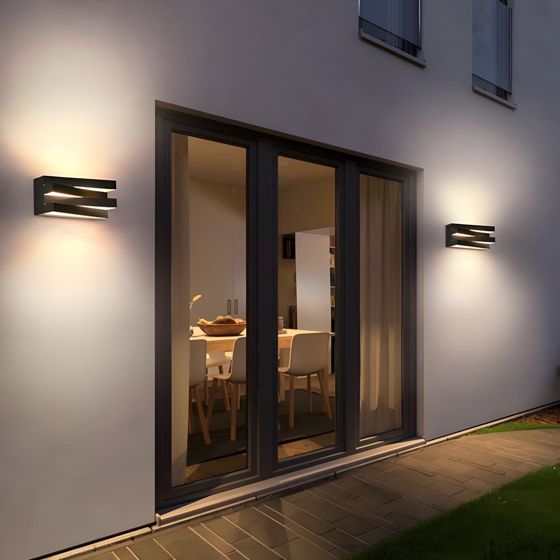ArcLume Elegant Waterproof Modern Outdoor Wall Sconces - OpalDwell