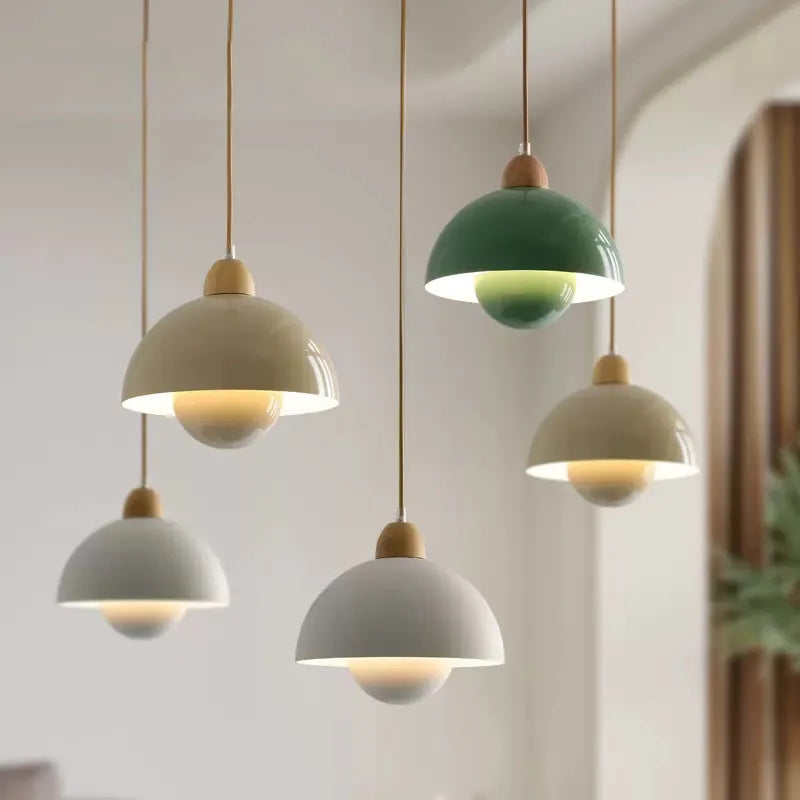HavenOak Wooden Hanging Lamp Ambient Natural Pendant Light - OpalDwell