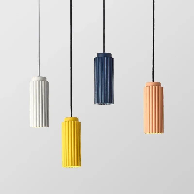 Virello Nordic Ribbed Pendant Light for Kitchens and Dining Areas OpalDwell