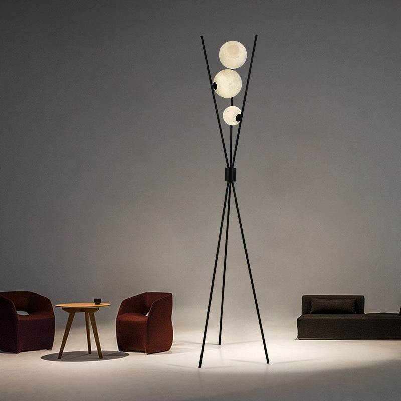 LunaGlow Moonlight Floor and Table Lamp For Modern Living Rooms - OpalDwell