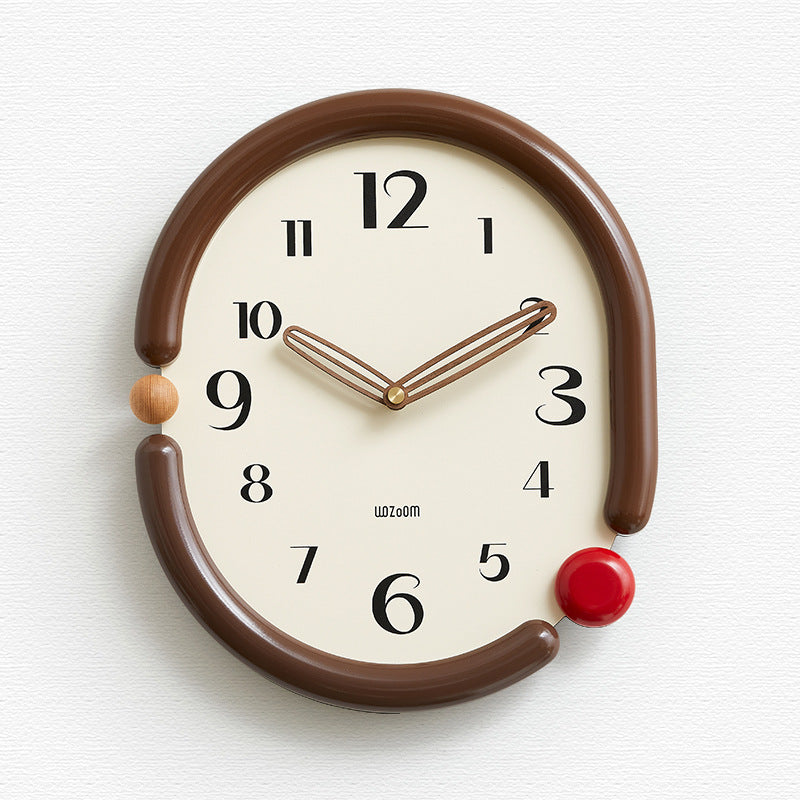 NovaTwist Wall Clock Avant Garde Timepiece for Modern Interiors OpalDwell