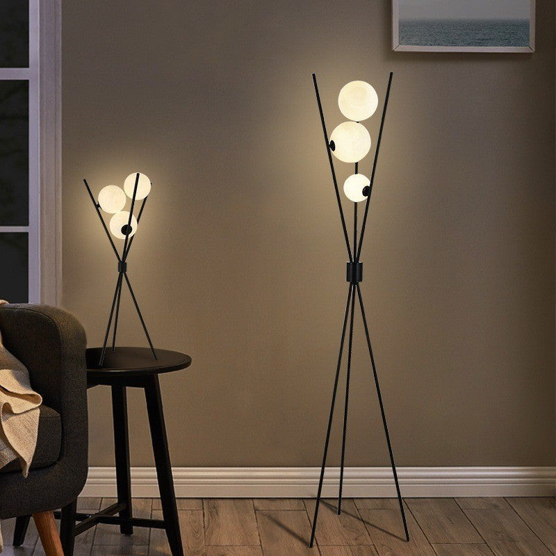 LunaGlow Moonlight Floor and Table Lamp For Modern Living Rooms - OpalDwell