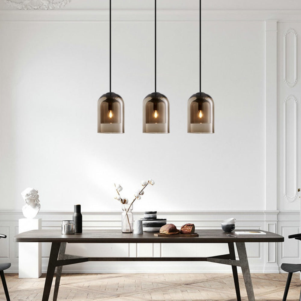 AeroLumen Glass Pendant Light Minimalist Hanging Lamp - OpalDwell