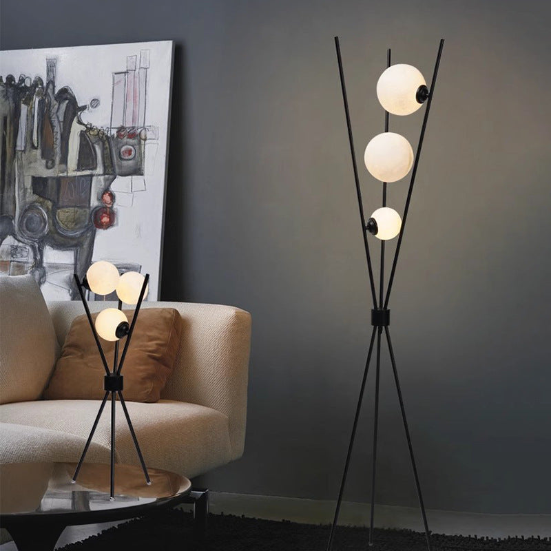 LunaGlow Moonlight Floor and Table Lamp For Modern Living Rooms - OpalDwell