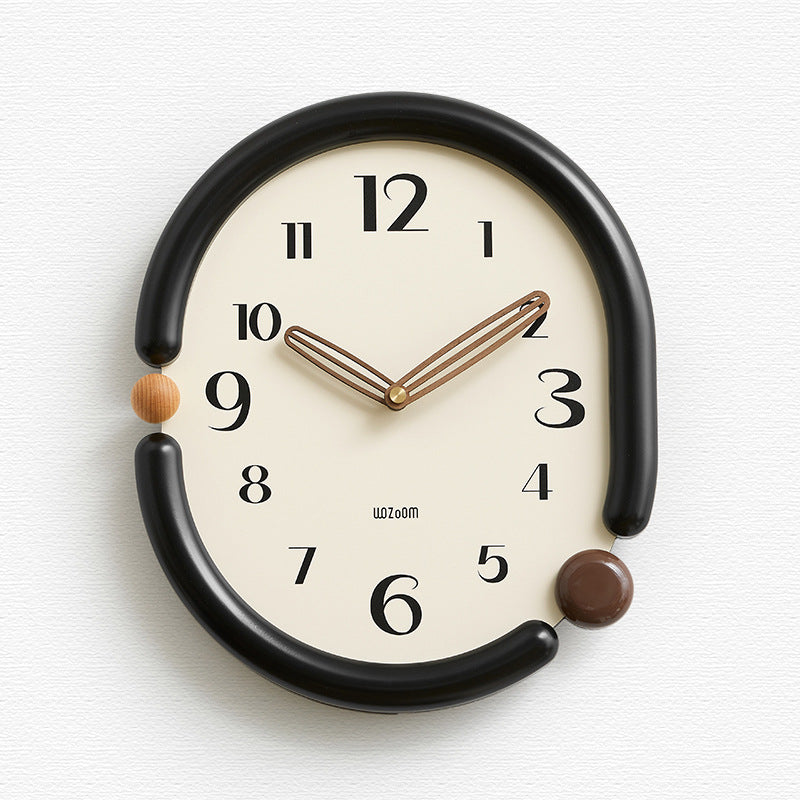 NovaTwist Wall Clock Avant Garde Timepiece for Modern Interiors OpalDwell