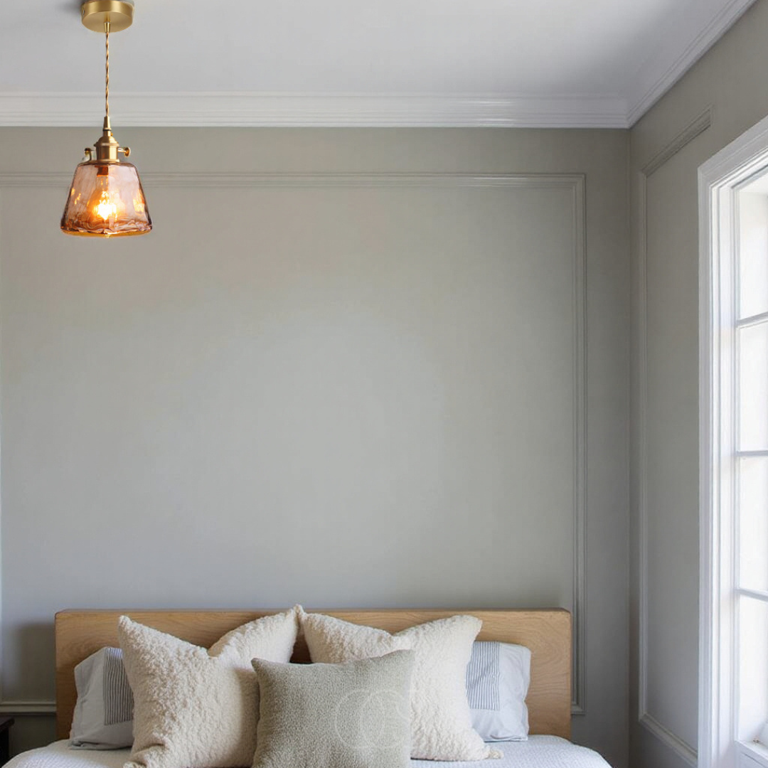 Amber Glass Pendant Lamp – Warm Light & Stylish Design | OpalDwell - OpalDwell