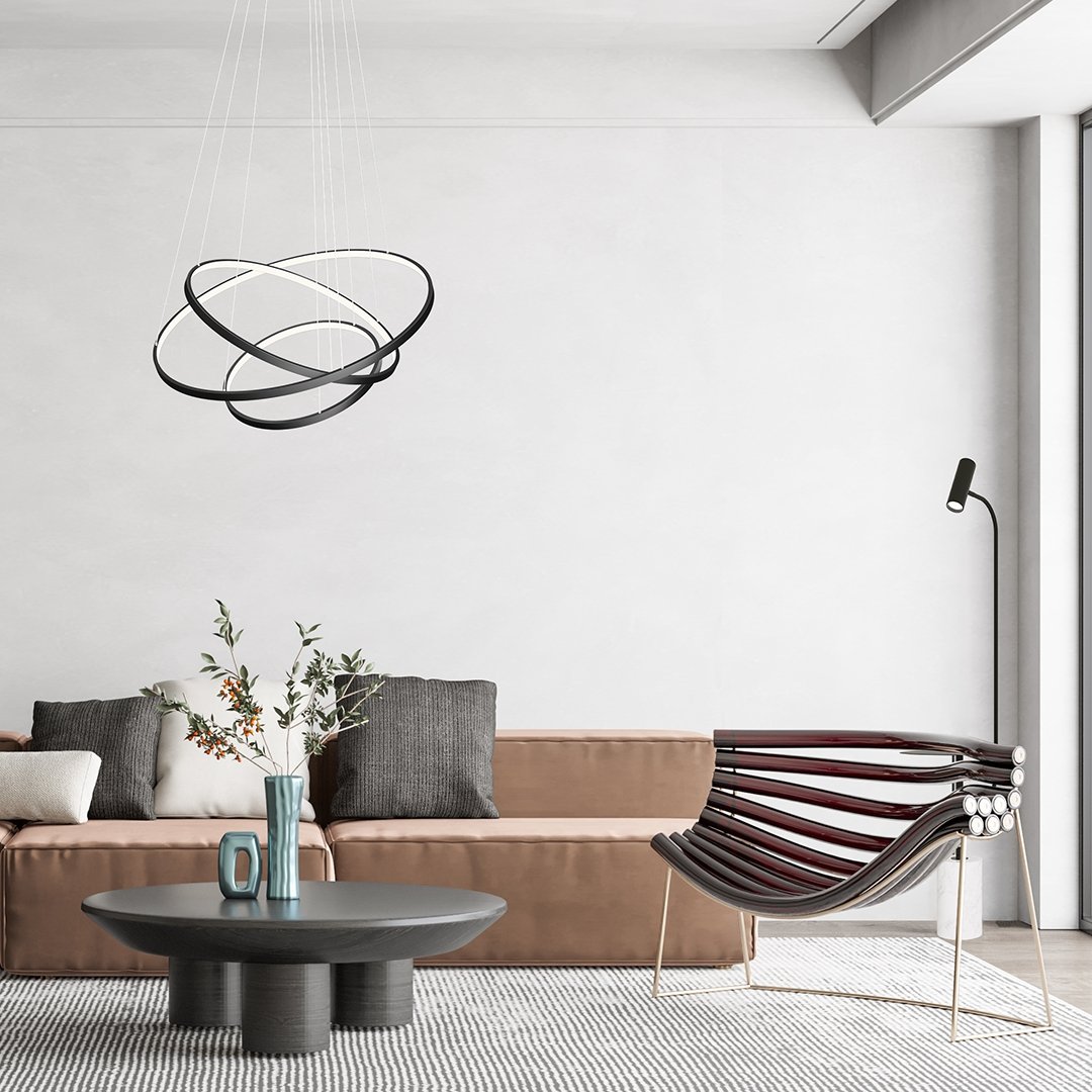 NovaHalo LED Pendant Light With Remote Control Dimmer - OpalDwell