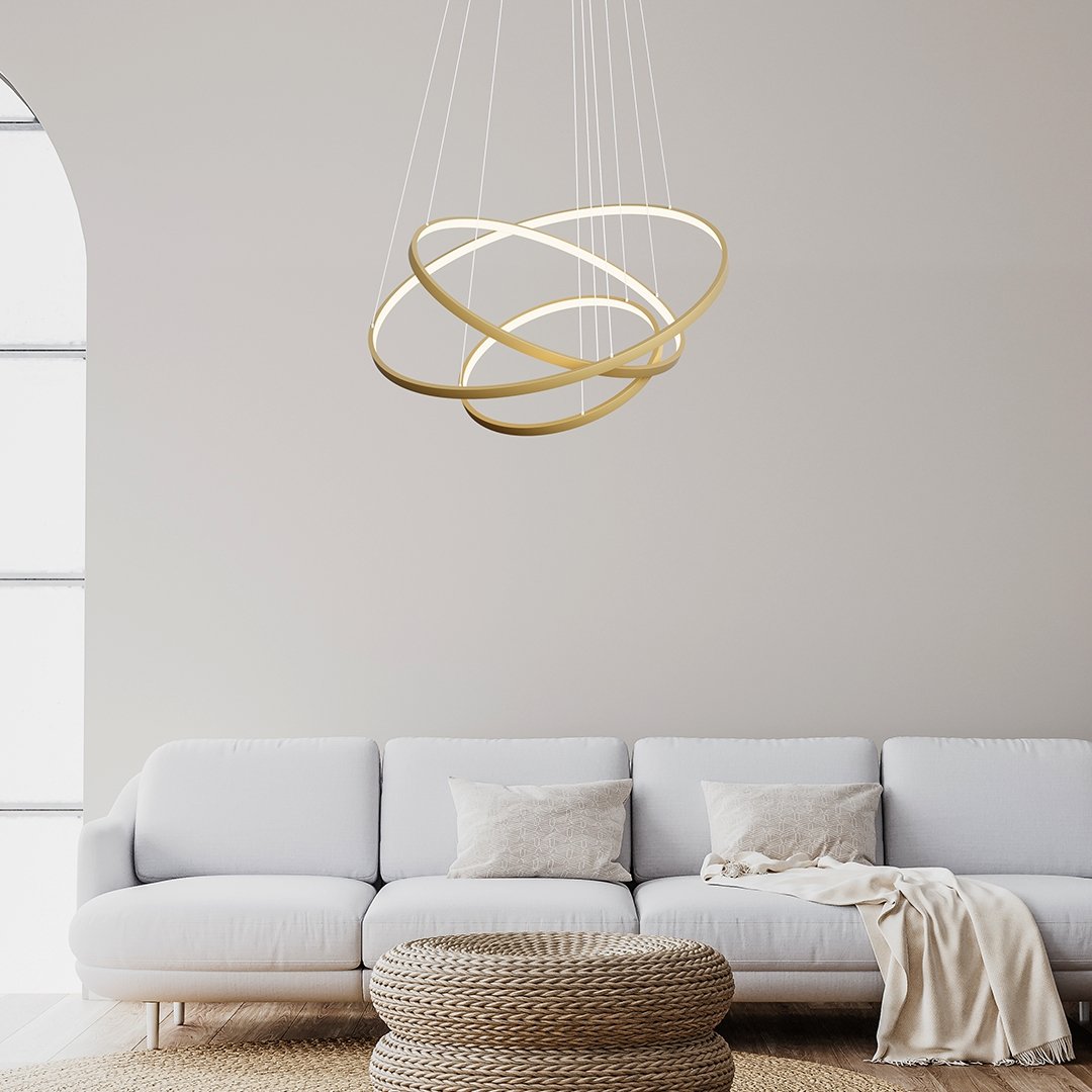 NovaHalo LED Pendant Light With Remote Control Dimmer - OpalDwell