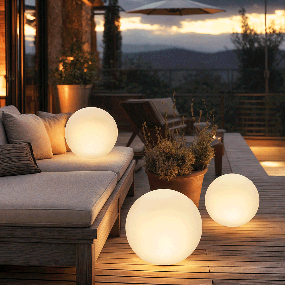 LumaSphere LED Garden Globes - OpalDwell