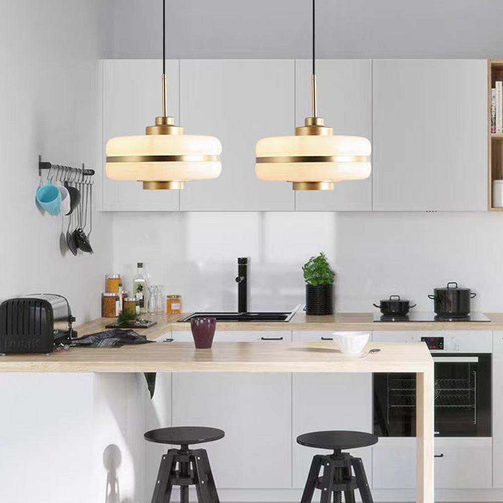 LumiNord Glass Pendant Lamp | Nordic Minimal Warmth - OpalDwell