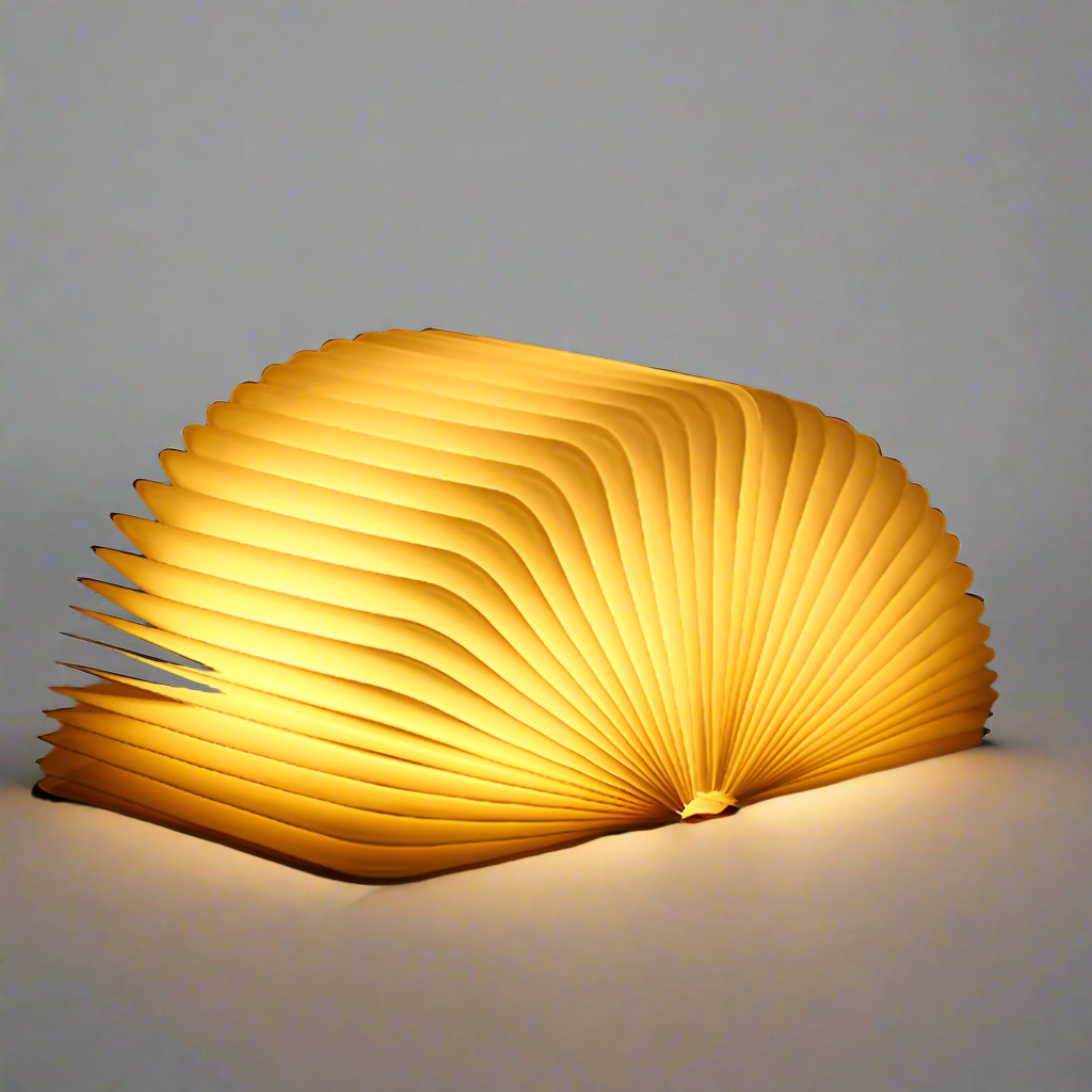 LyraLeaf Open Book LED Lamp For Nightstand Rechargeable Cozy Reading Light - OpalDwell