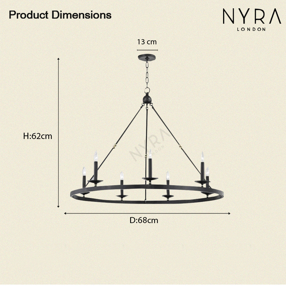 Sorena Circular Chandelier - OpalDwell
