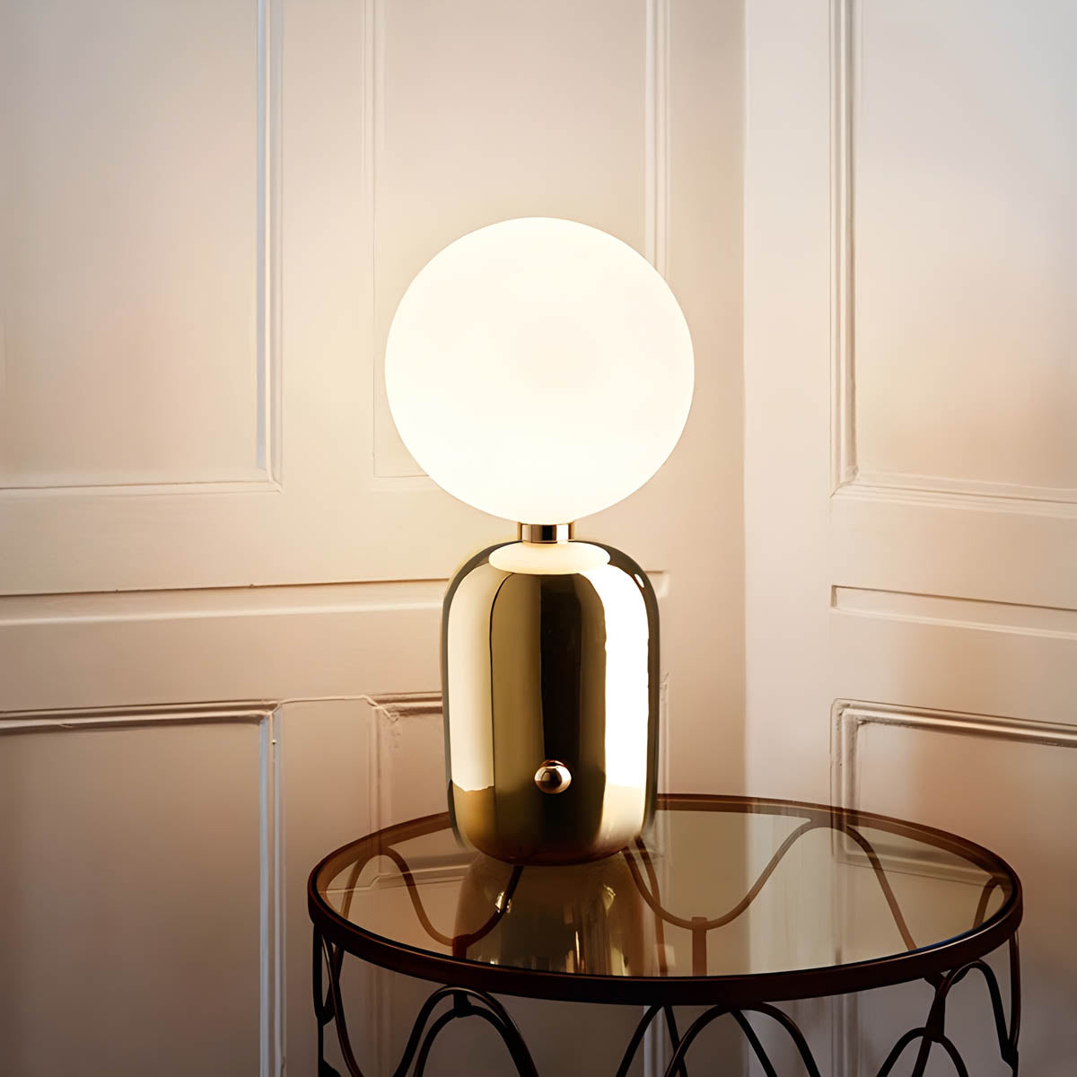 LumaVale Table Lamp Simple Elegant Interior Lighting OpalDwell