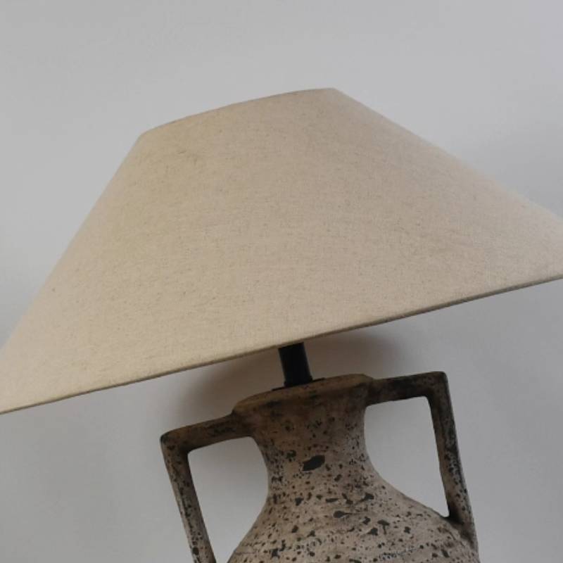 Textured Ceramic Table Lamp With Warm Ambient Lighting For Home Decor - OpalDwell