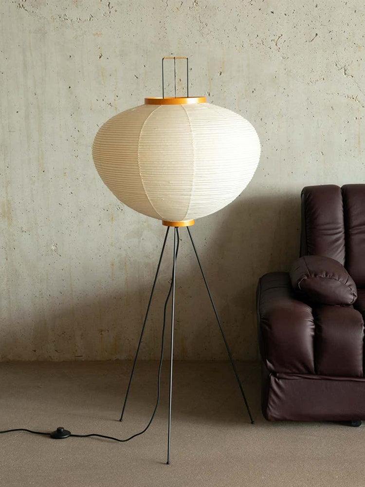Kaze Rice Paper Floor Lamp - Japanese-Inspired Ambient Glow OpalDwell