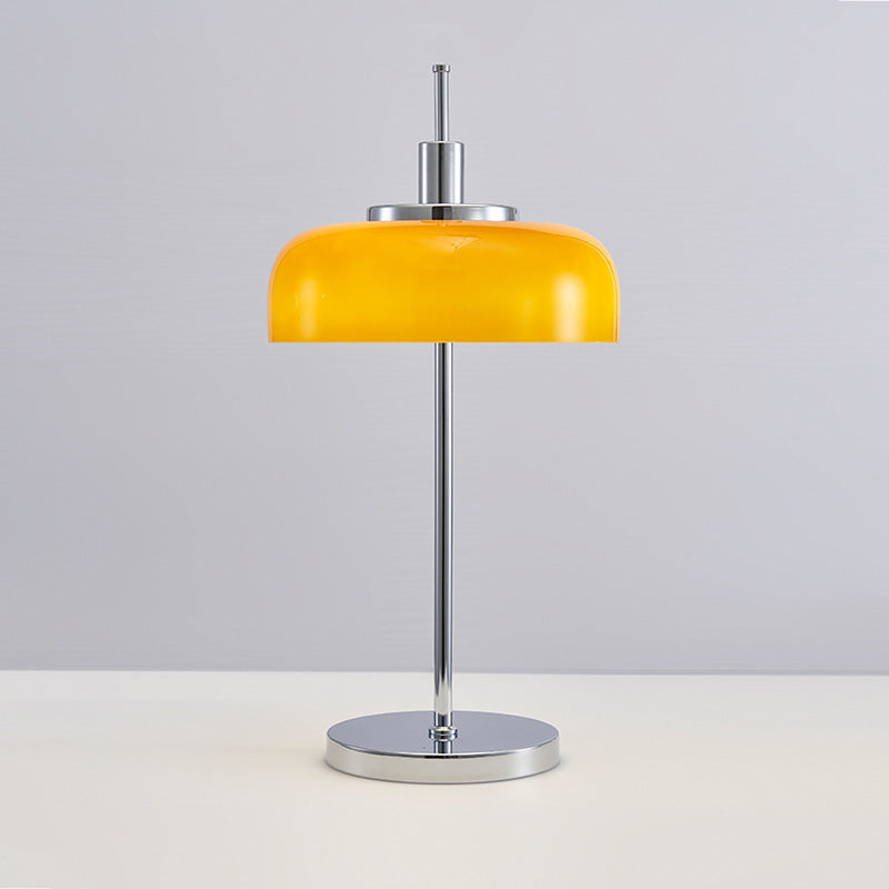 Modern Dome Table Lamp Minimalist Metal And Glass Design For Home Interiors OpalDwell
