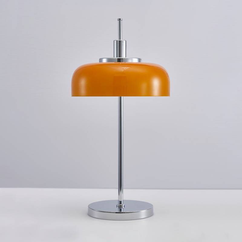Modern Dome Table Lamp Minimalist Metal And Glass Design For Home Interiors OpalDwell