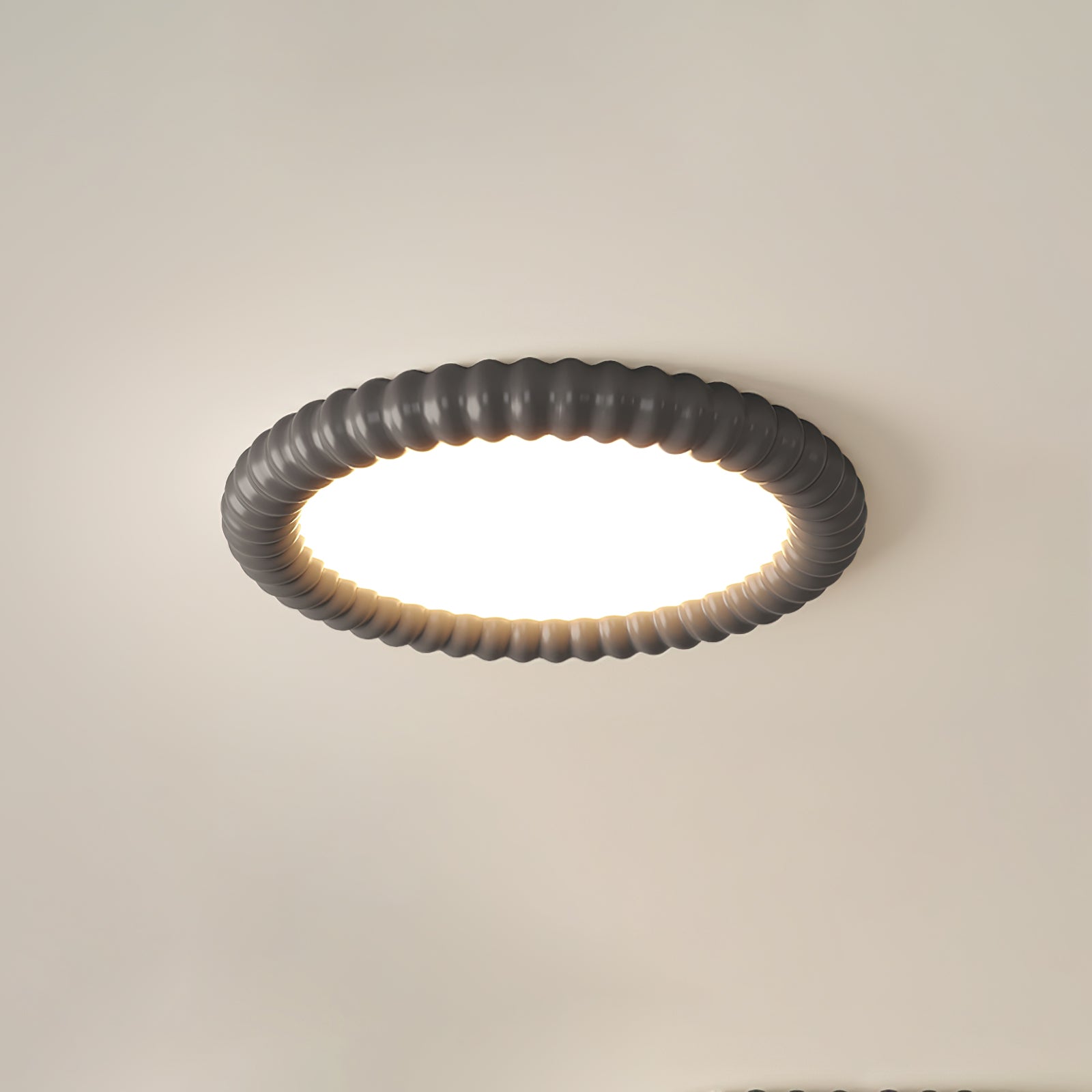 AeroLume Halo Ceiling Light Modern Round Fixture Soft Glow - OpalDwell
