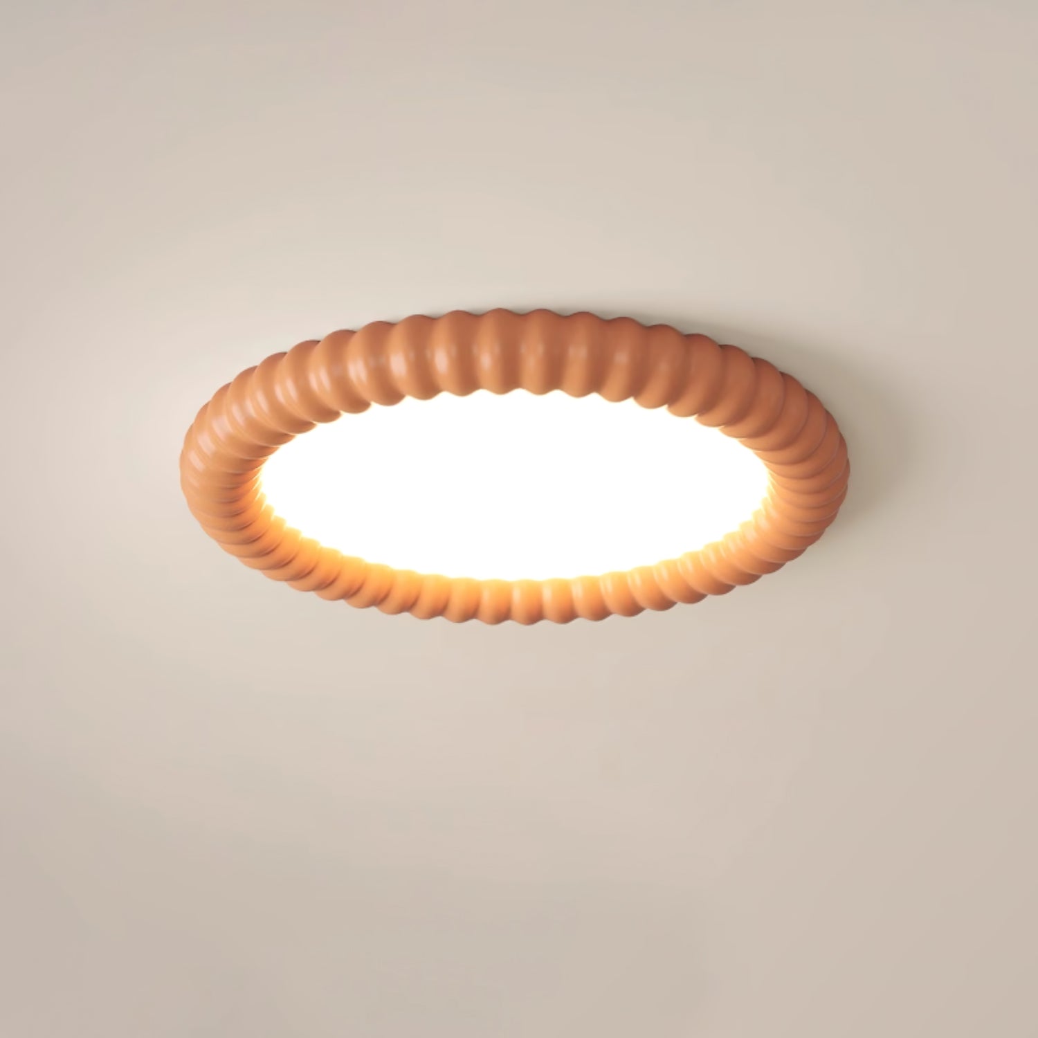 AeroLume Halo Ceiling Light Modern Round Fixture Soft Glow - OpalDwell