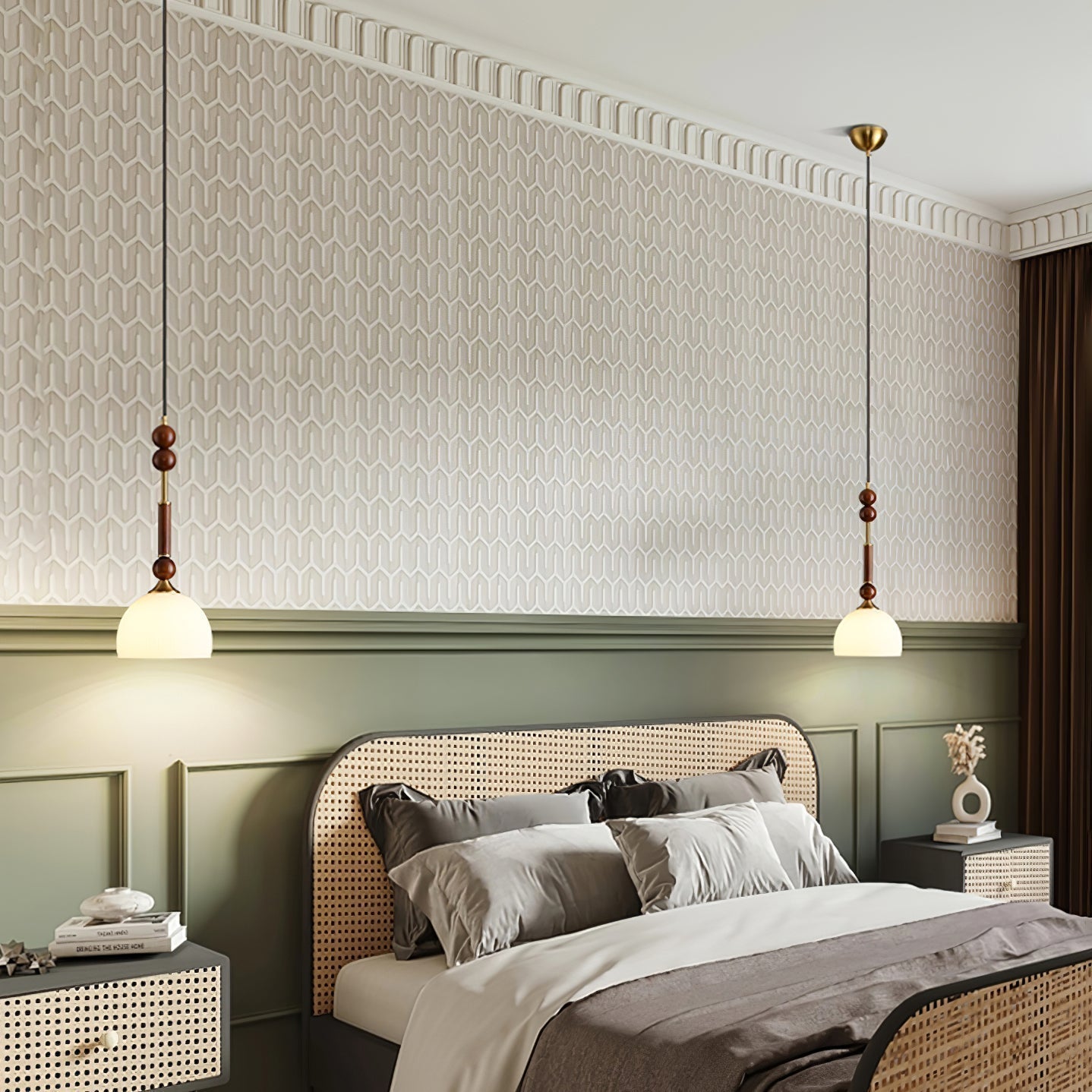 VeroLuce Italian Glass Pendant Lamp for Timeless Interiors OpalDwell